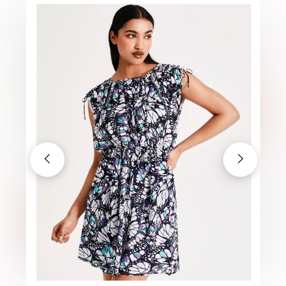 Basque drawstring mini dress - Picture 2 of 6